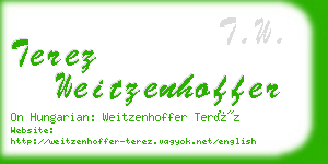 terez weitzenhoffer business card